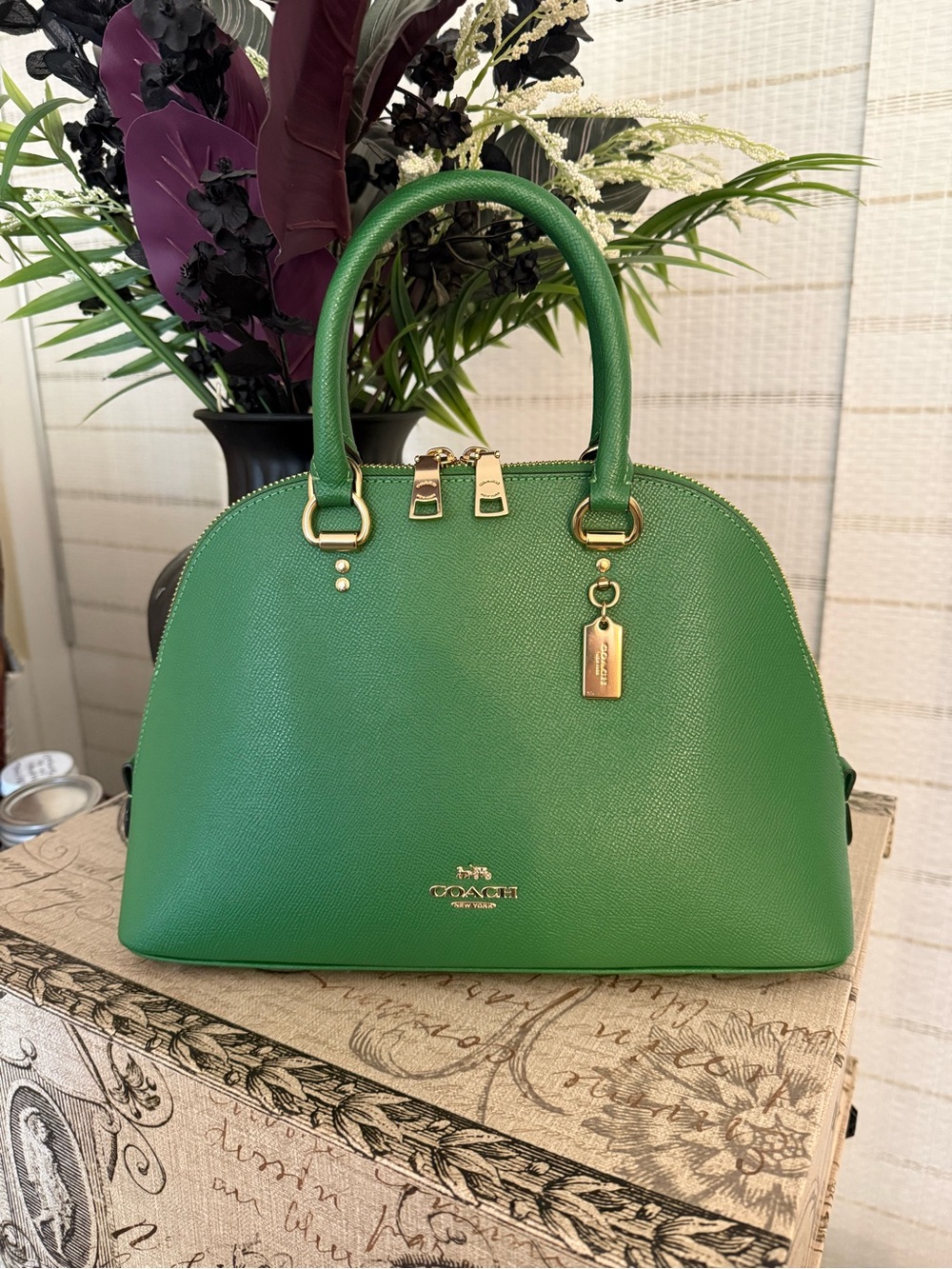 Coach Katy Emerald Dome Satchel